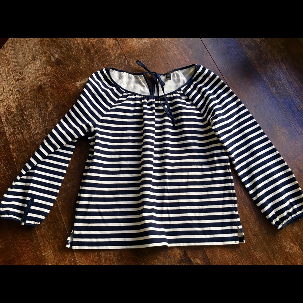 JCrew striped peasant top
